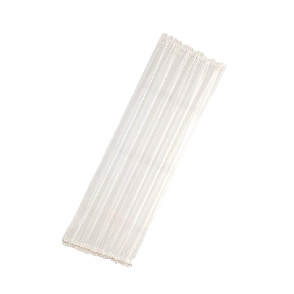 KBOLAE Home - Cortinas opacas para puerta francesa, color blanco, 64 x 183 cm