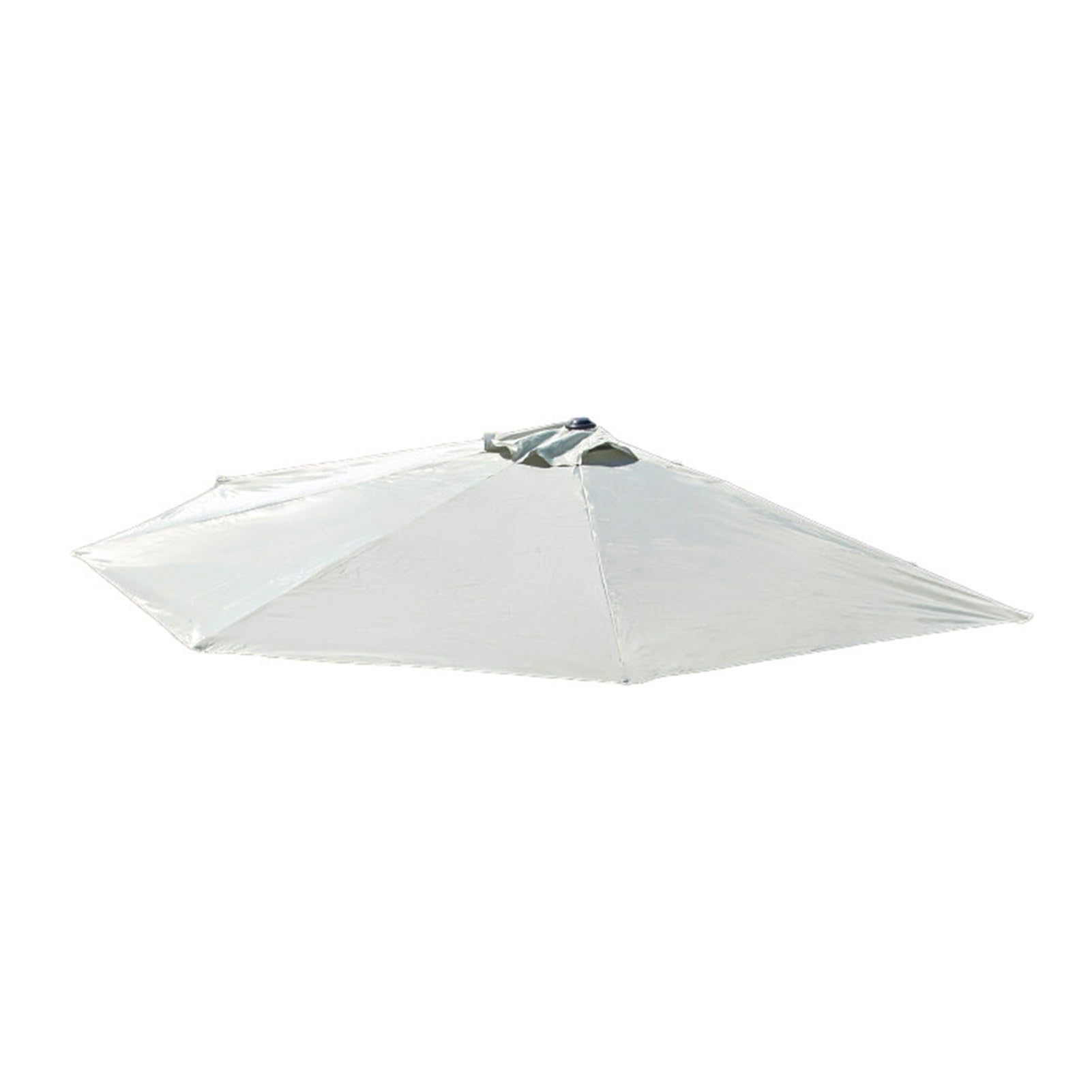 Toile de rechange haut de gamme pour parasol de jardin demi-rond 3m blanc étanche