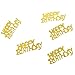 Happy Birthday Gold Confetti for Party Decorations - Birthday Party Table Decorations Gold Confetti, Perfect for Table Decorations, Party Supplies (Golden, Happy Birthday)