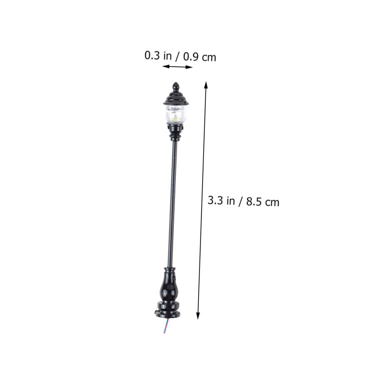 KONTONTY 8Pcs Miniature Lamp Models for Sand Table Decor Safe Material for Mini House Decoration Mini Street Lamps for Houses