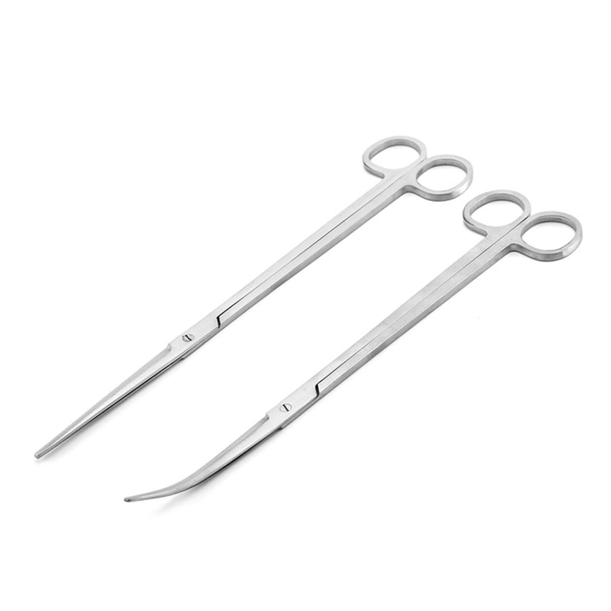 2stücke Pflanzen- Mit Gebogenem Griff Aquarien- Für Aquarienpflanzen Trimmen Von Bodendeckern Und Wasserpflanzen Rostfrei Und Ergonomisch