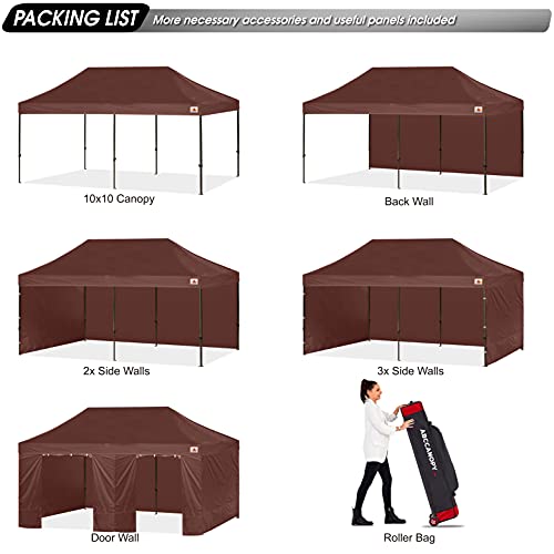 ABCCANOPY Heavy Duty Pop Up Canopy with Sidewalls #TOP5