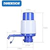 Portable Manual Water Pump 5 Gallon,Water Jug Dispenser Bottle Pump Drinking Water Pump with an Extra Short Tube and Cap Blue
