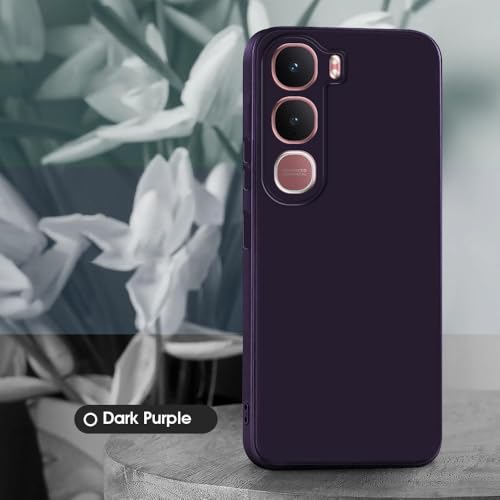 Image of Back Cover for Vivo Y31 5G | Full Camera Protection | Premium Liquid Silicon Case | Flexible Bumper Case for Vivo Y31 5G (Dark Purple)