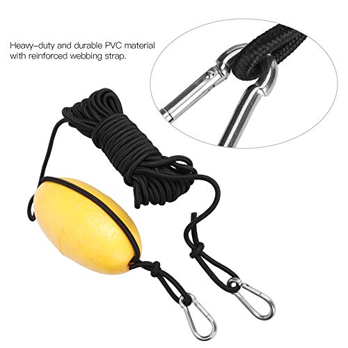 POENVFPO Marine-Seil-Schleppleine, Robustes PVC-Angeln, Schwimmendes Drift-Ankerseil, Wurf-Schwimmbojen-Zubehör für Boot, Yacht, Kajak