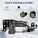 KUIPERAUTO 37206789938 37206799419 Air Suspension Compressor Pump with Bracket + Valve Block Compatible with BMW X5 E70 X6 E71 E72 SAC 37206859714