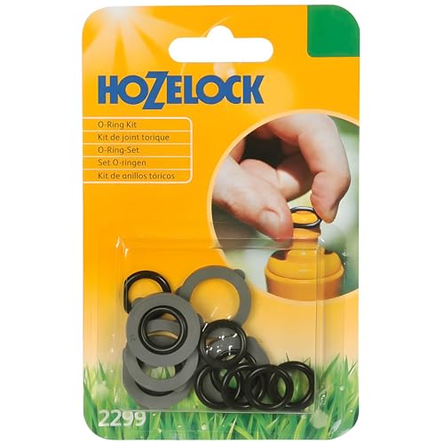 AMK® Hozelock Spares Kit O-Ring Washer Seal Set for Hose Connector Tap Fitting Accessory Repair Fix Leaks Garden Watering System Maintenance Replacement Parts Gaskets Assorted Sizes