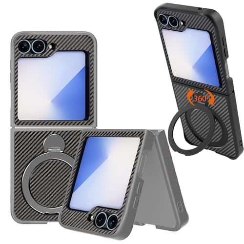 �y360°��]�X�^���h���ځzSamsung Galaxy ZFLIP5/6 �p �P�[�X MagSafe�Ή� �J�[�{���t�@�C�o�[ �X�}�z�P��X Samsung Galaxy ZFLIP5/6�p ���y�� �ϏՌ� ���͎��� �t�C�����X �[�d����~�߃t���J�o��ی�