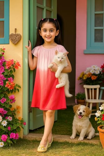 Maaesa pink rayon dress – image 5