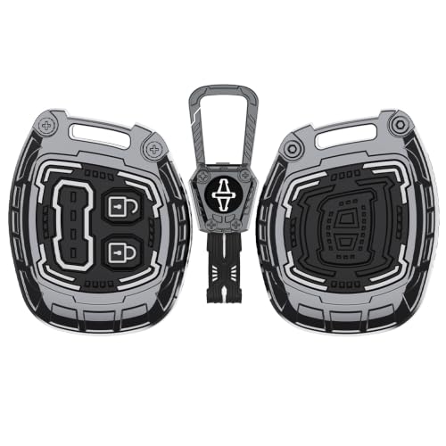 Image of Auto Thrill Premium Metal Key Cover Compitable for Suzuki Swift | Ertiga | Wagonr | Celerio | Swift Dzire | Alto | Fronx | Brezza | S Presso | Ignis | 2 Button Remote Key