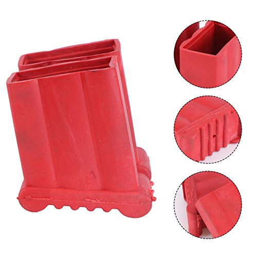 WINOMO 2Pcs Non Slip Ladder Feet Rubber Ladder Accessories Replacement Step Ladder Feet Foot Mat Cushion (Red)