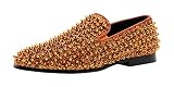 JUMP New York Men's Luxor-3 Spiked Slip-on Loafer | All-Over Metallic Spikes | Ornaments and Glitter
