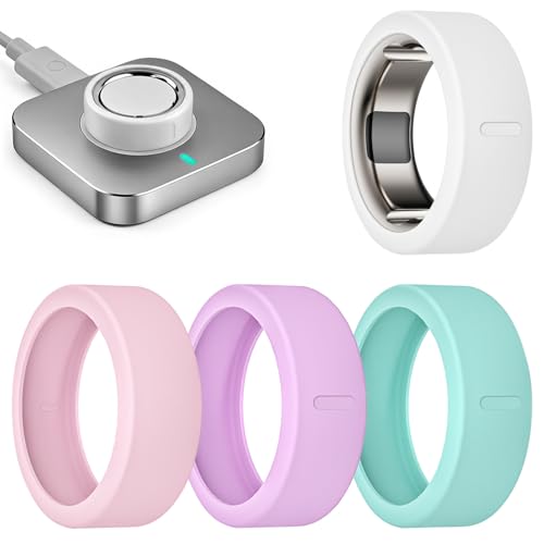sylacor �����O�J�o�[ 4�p�b�N Oura Ring Gen 4/4 �Z���~�b�N/Oura Ring Gen 3�Ή� ���h�~ �e���V���R���v���e�N�^�[ RingConn Gen 3/Gen 2/Gen 2 Air/Ultrahuman�p (4�p�b�N
