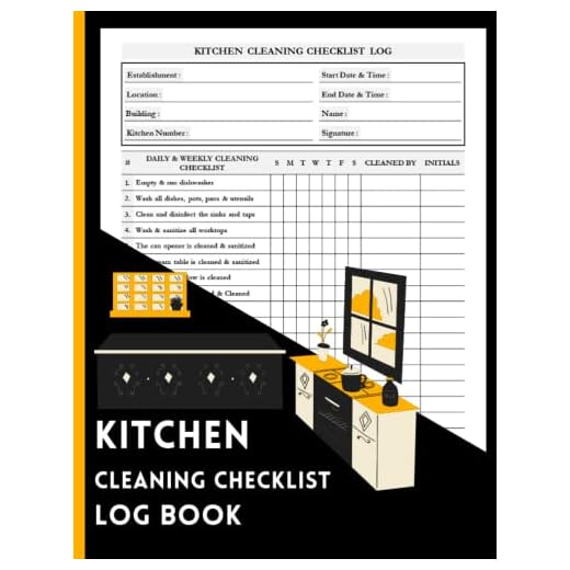Kitchen Cleaning Checklist Log Book: Daily, Weekly & Monthly Checklist Schedule Planner Organizer Notebook Recorder And Tracker For Restaurants, ... Cleaning Chores | 120 Pages | Size 8.5 x 11