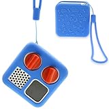 LeoTube Silicone Shell Cover for Yoto Mini Player, Silicone Protective Sleeve Case Compatible with Mini Bluetooth Speaker (Case Only, Machine not Included) (Blue)