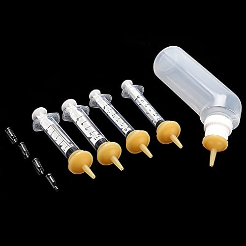 Gufastoe Pet Feeding Silicone Nipple With Bottle And Syringes For Puppy Dog Cat Or Other Pets (Model 4) #TOP5