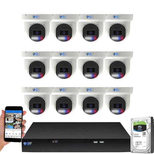 12x 5MP Dome Cameras with 16-Channel NVR