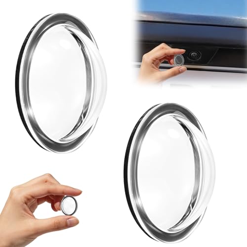 2pcs Car Camera Lens Protector, 360 Degree All-Round Transparent Scratch Resistant & Waterproof HD Car Camera Protective Cover for Most Vehicle