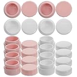 Hohopeti 12 Piezas Unidades Tarros Pequeños Cosméticos Plásticos Rellenables con Tapa Envases para Crema Loción y Exfoliante Corporal Contenedores Maquillaje Reutilizables Sellado Seguro