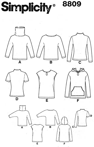 Patron Simplicity 8809 Taille PP haute précision de coupe - 3