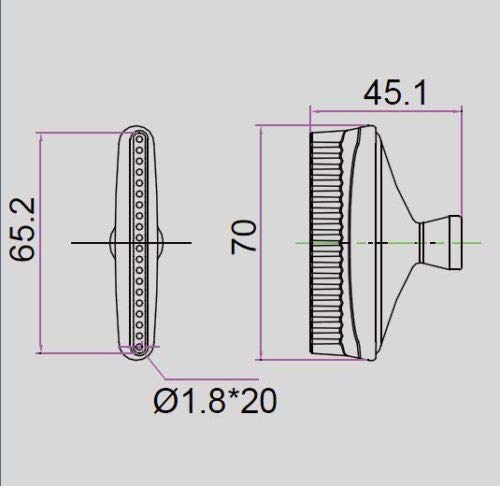 1/2 Kühlmittelschlauch Gelenkschlauch, 2 1/2'' Duschdüse (20x1,8mm Löcher
