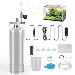 JAOGAUS Aquarium CO2 generator, 2 litre large stainless s…