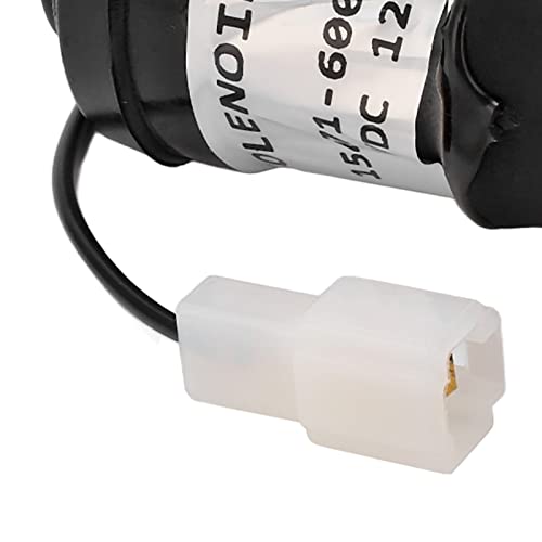 Demeras Válvula solenoide de desligamento de combustível 12V, válvula solenoide de desligamento durá