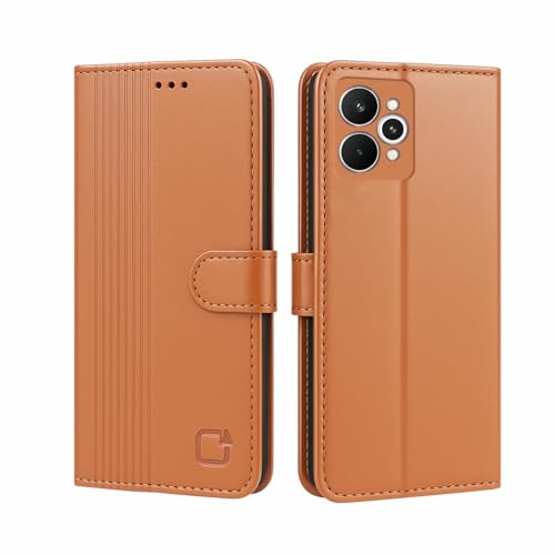 Image of AIBEX Shock Proof Flip Compatible for Realme 15 Pro 5G Flip Cover Leather Finish | Inside TPU with Card Pockets | Wallet Stand | Complete Protection Flip Case- Brown