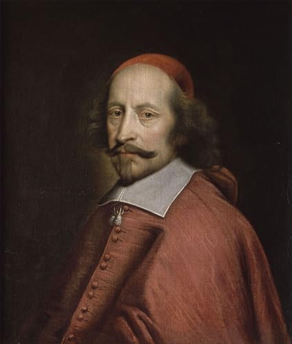 Art tableau cardinal Mazarin par Mignard avec toile haut de gamme 60x90
