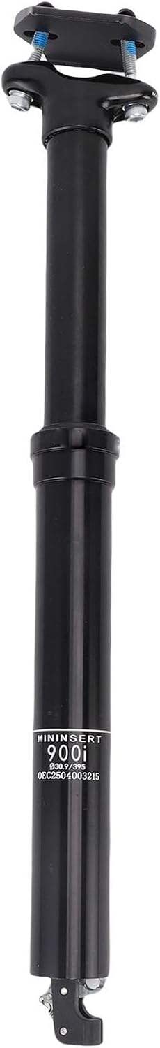 Bike Dropper Post, 30.9 x 395mm Aluminum Alloy Hydraulic Lifting Seatpost 125mm Travel, Bike Seat Posts with Sealed Rings for Internal Cable Routing for Mountain Road