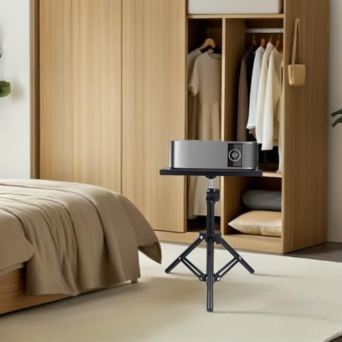 Trípode para soporte de proyector con bandeja de mesa y soporte telescópico de 30 a 50 cm 8