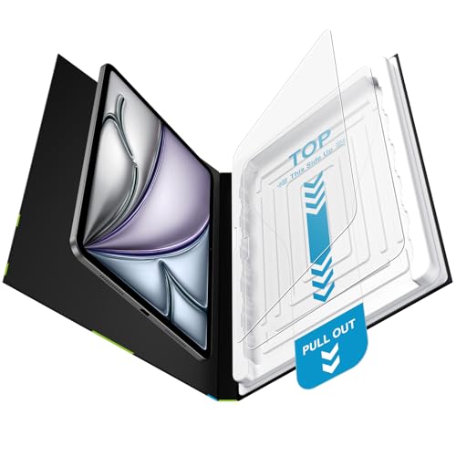 Mothca 2�� �A���`�O���A iPad Air 13 M4 2026/M3 2025/M2 2024�p �K���X�t�B���� �ی�t�B���� | �����ʒu����BOX �������o ���ȒP�\��t�� �C�A�[�� �T���T�� ���˒ጸ �w��h�~ �t�� ���{���Ɏq���f�� �d�x