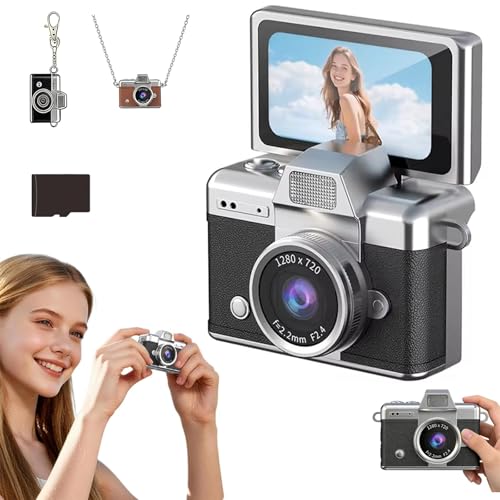 Appareil photo miniature portable étanche noir pour immortaliser vos voyages en famille