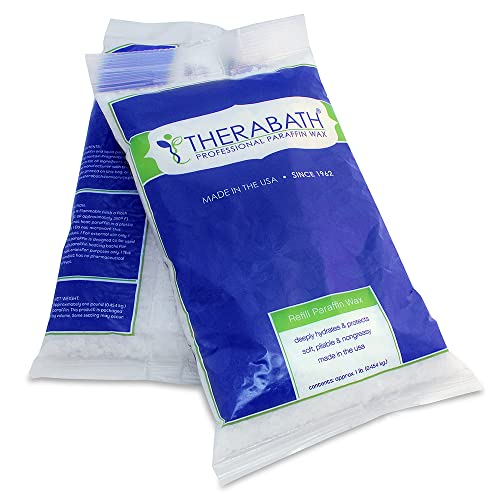 Therabath Paraffin Wax Refill - Thermotherapy - Use to Relieve Arthritis Discomfort, Stiff Muscles, & Dry Skin - For Hands, Feet, Body - Deeply Hydrates & Protects - Made in USA, 4 lb. ScentFree -  WR Medical, WRM0195