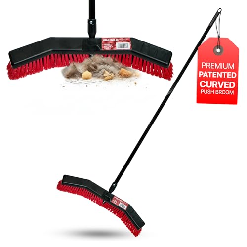 Da Vinci Heavy Duty Outdoor Push Broom, 25-Inch Head, 64" Length