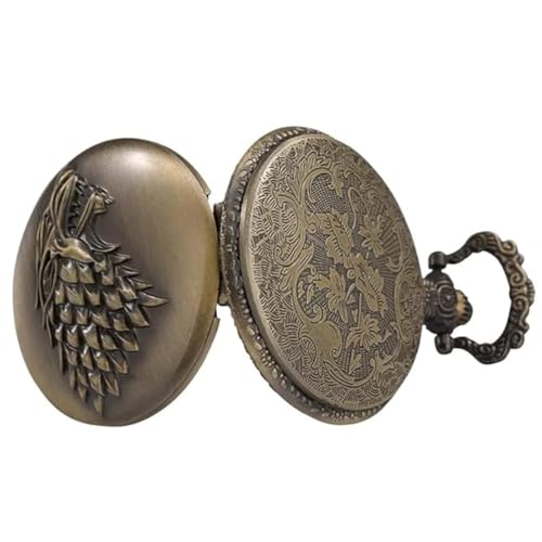 Image of Pocket Watch Metal Keychain Retro Vintage for Gifting With Key Ring Anti-Rust