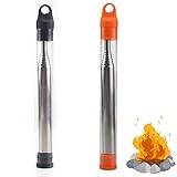 ❤ Seguridad: la herramienta de fuego con fuelle de bolsillo plegable lo mantiene alejado del fuego, lo que garantiza la seguridad.