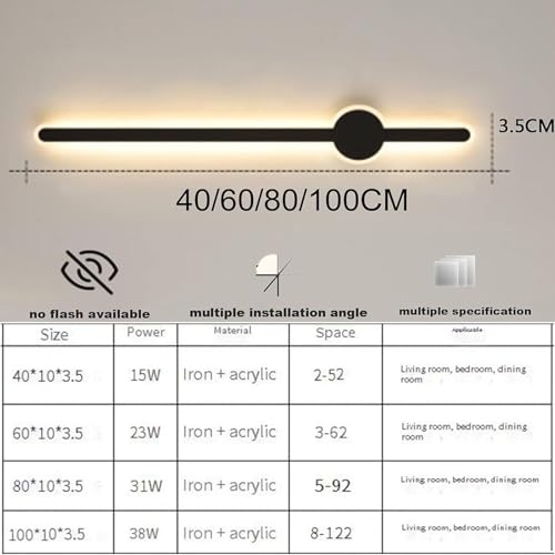 Lámparas de cabecera de pared LED para lectura confortable en dormitorios 4