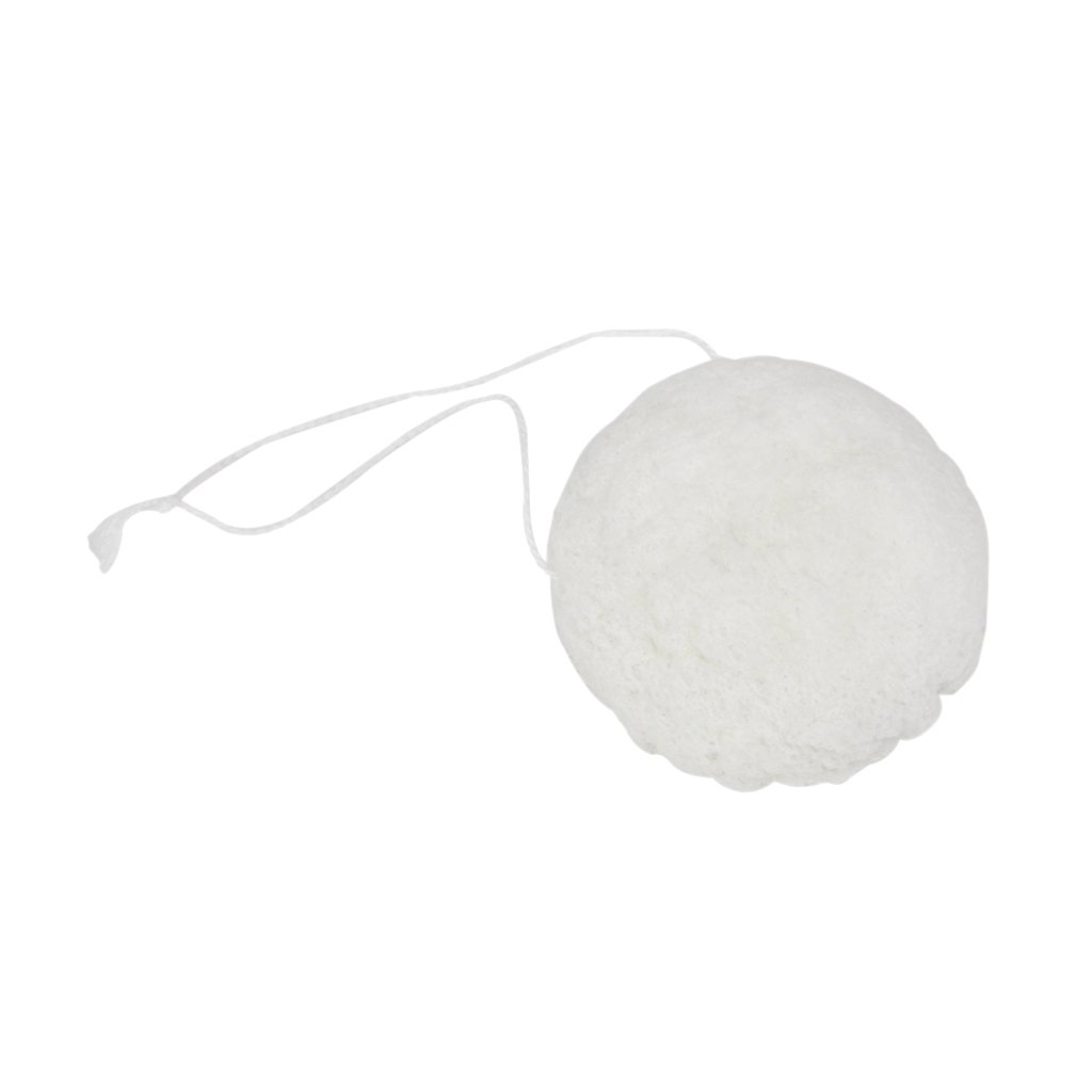 Natural Konjac Face Washing Cleansing Pad Sponge Cosmetic Washing Puff White