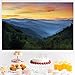 Fabric 7x5ft Mountain Sunrise Landscape Backdrop Great Smoky Mountains National Park Sunset Natural Scenery Photography Background Wall Decor Mural Photo Booth Props
