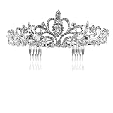 Einige leuchtende Kristall Strass verziert auf die Krone Tiara, sehr zart und attraktiv.