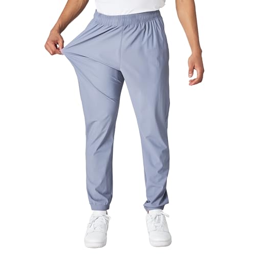 Ultra Performance Mens Athletic Jogger Pants – Stretch Nylon Gym Pants, Active Workout Joggers with Pockets for Men