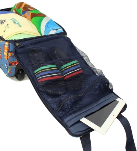 Bordlite Ryanair, EasyJet Kids Cabin Approved Holdall on Wheels, Underseat Carry-Ons, Extendable Handle, Multi Pocket, Travel Bag - 40x20x25cm - Flight Bags for Boys & Girls - Transport - Image 4