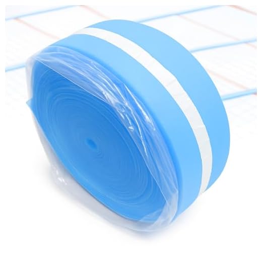 4INSTALATOR Randstreifen 50 Meter Randdämmstreifen für Fußbodenheizung | 150 x 8 mm | 2 Rollen | mit Folienlasche | Randdämmstreifen selbstklebend Randdämmung | Fussbodenheizung | Blau | haltbares