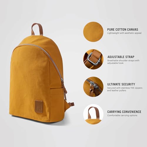 Image of DailyObjects Pedal Everyday Casual Laptop Backpack Compatible with upto 14 inch Laptop | Unisex Travel Backpack | Made of Durable Canvas Material | Zippered Compartments with Pockets