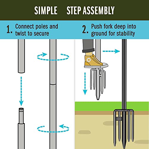 Crrxin String Light Poles For Outdoor String Lights - 9Ft Metal Light Poles With W/Hooks For String Lights, Outdoor Hanging String Light Accessories For Backyard, Garden, Wedding And Parties,(4Pack) #TOP1
