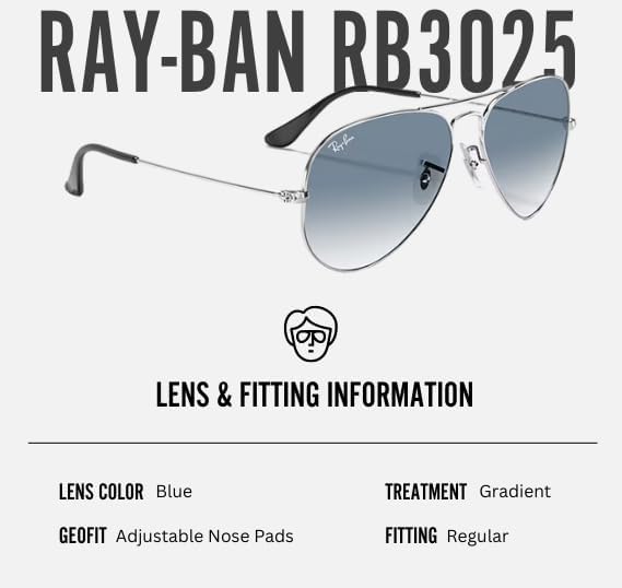 Ray-Ban RB3025 AVIATOR GRADIENT Pilot Shaped Sunglasses for Men & Women with Official RAYBAN Eyewear Kit - Image 5