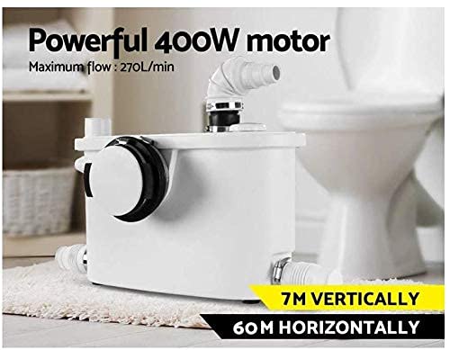 500W Macerator Pump For Basement Upflush Toilet System, Sewerage Pump With 4 Water Inlets For Toilet Kitchen Sink Darin Laundry Machine Disposal Macerating Toilet #TOP2