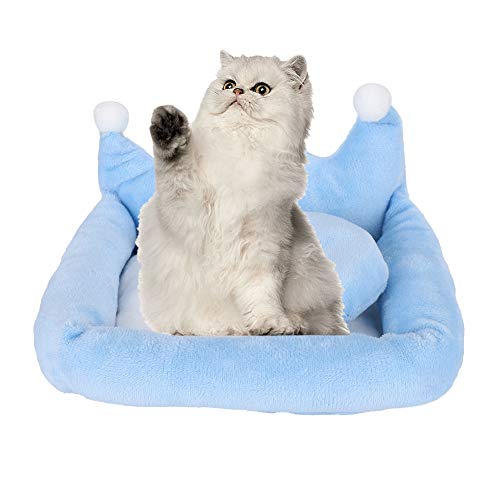 Cama pequena de algodão para animais de estimação Pequeno animal de estimação Crown Sofá Almofada pa
