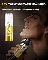 Zepath 16 Pack AA Wiederaufladbare 3600mWh Lithium Akkus mit Ladegerät, Hohe Kapazität 1.5V AA Batterien, Lang anhaltende wiederaufladbare AA Li-ion Batterie mit Integrierter Charing Aufbewahrungsbox – Ansicht 7